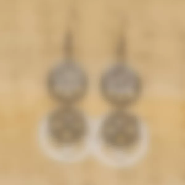 Vintage European and American Retro Steam Industrial Gear Pendant Earrings for Women Niche Industrial Style Earrings