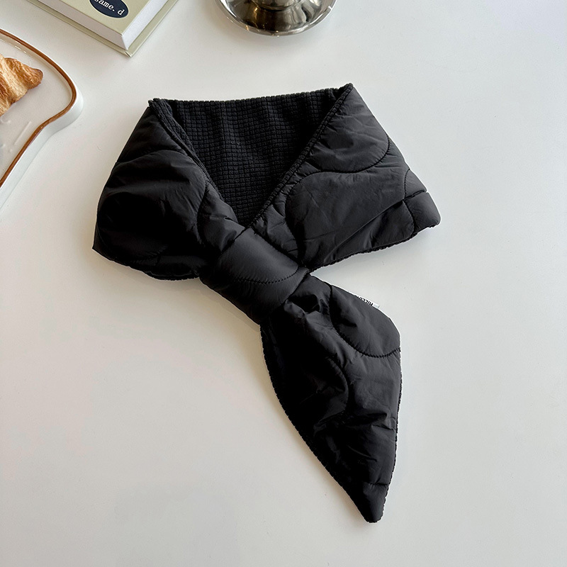 Nuevo algodón de pluma pequeña oreja brazalete para mujeres otoño y invierno estilo coreano versátil perezoso grueso calentamiento protector de cuello pequeño bufandas chal