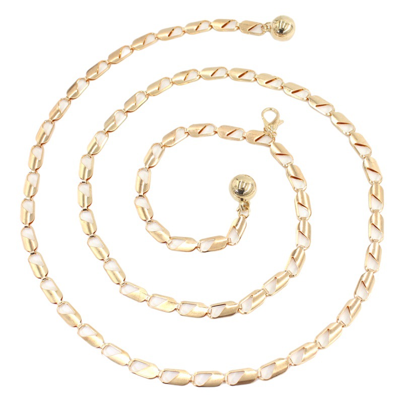 Gancho de metal ajustable cadena de la cintura de las mujeres moda todo fósforo vestido decorativo cadena personalizada estilo coreano cintura apretado Cinturón fino