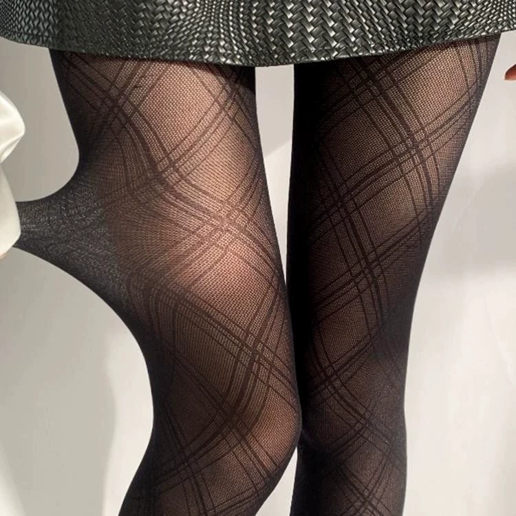 Black autumn tights, base thin fishing net