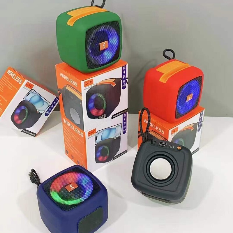 911 Bluetooth スピーカーワイヤレスオーディオポータブルデスクトップ屋外大音量呼吸ライトサブウーファー|undefined