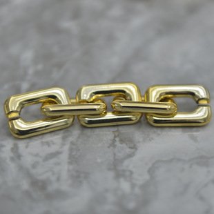 ABS acrylic plastic chain UV plating 2.3*3.4 DIY bags glasses chain jewelry accessories wholesale
