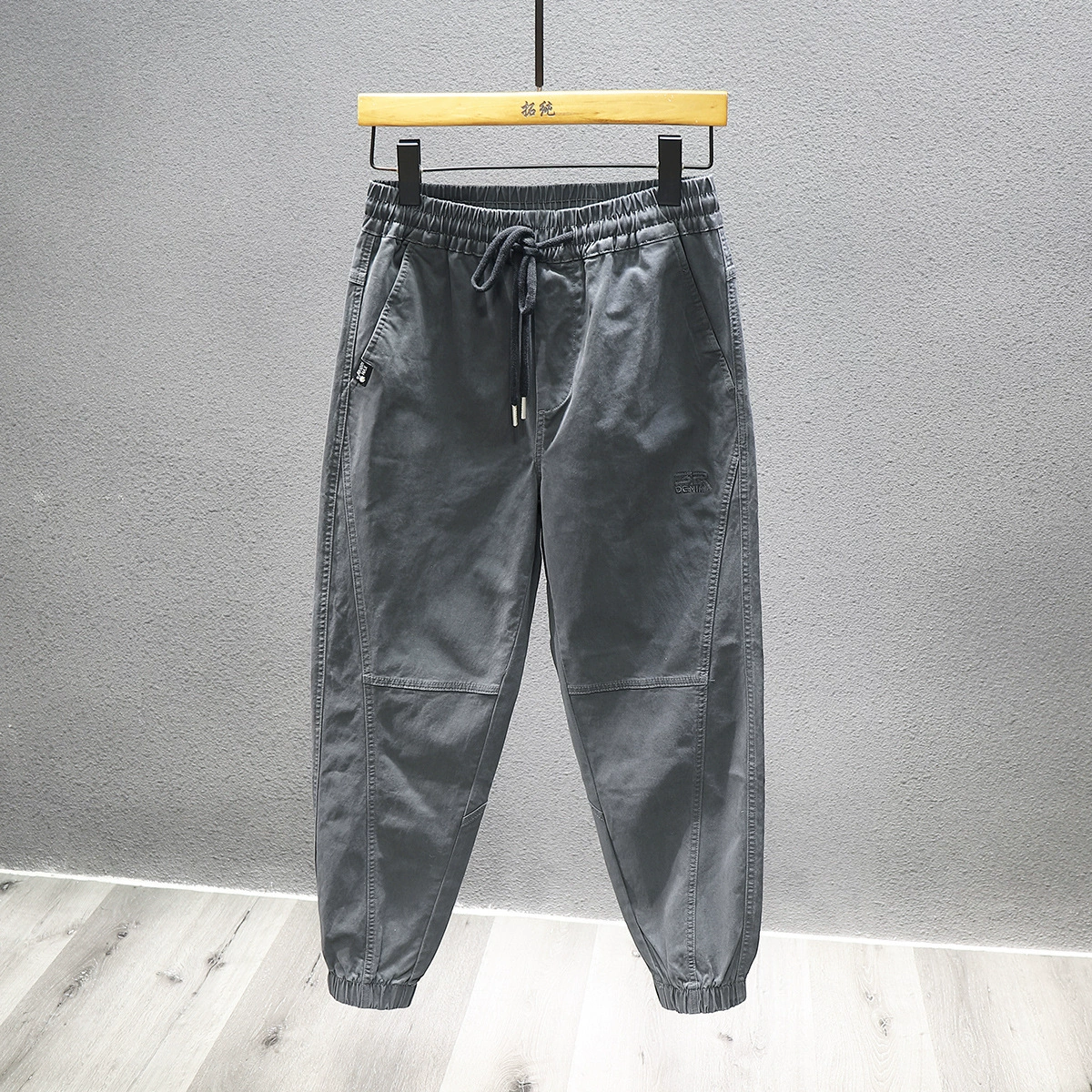 Демисезонная черная форма медсестры, повседневные брюки, oversize, свободный крой