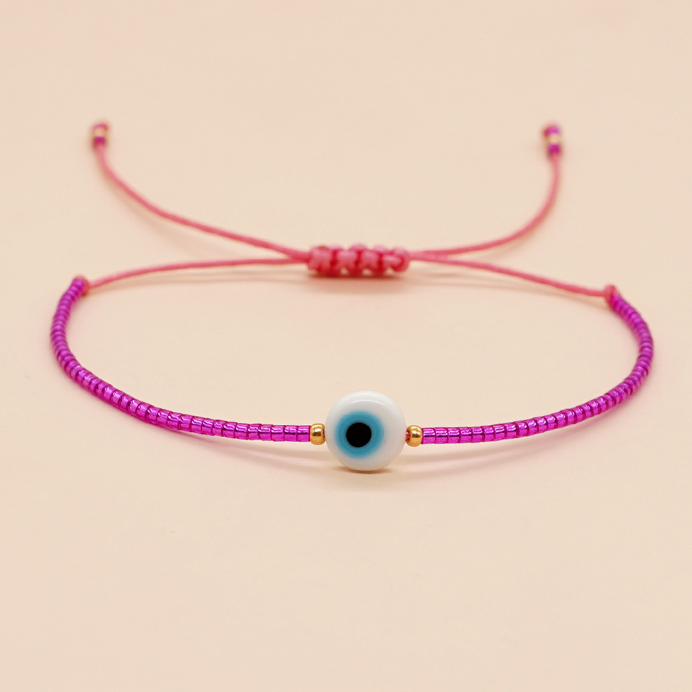 Daily Occasion Glass, Seed Bead, rope Material Bohemian Heart Shape Glass Seed Bead Rope Braid Unisex Bracelets