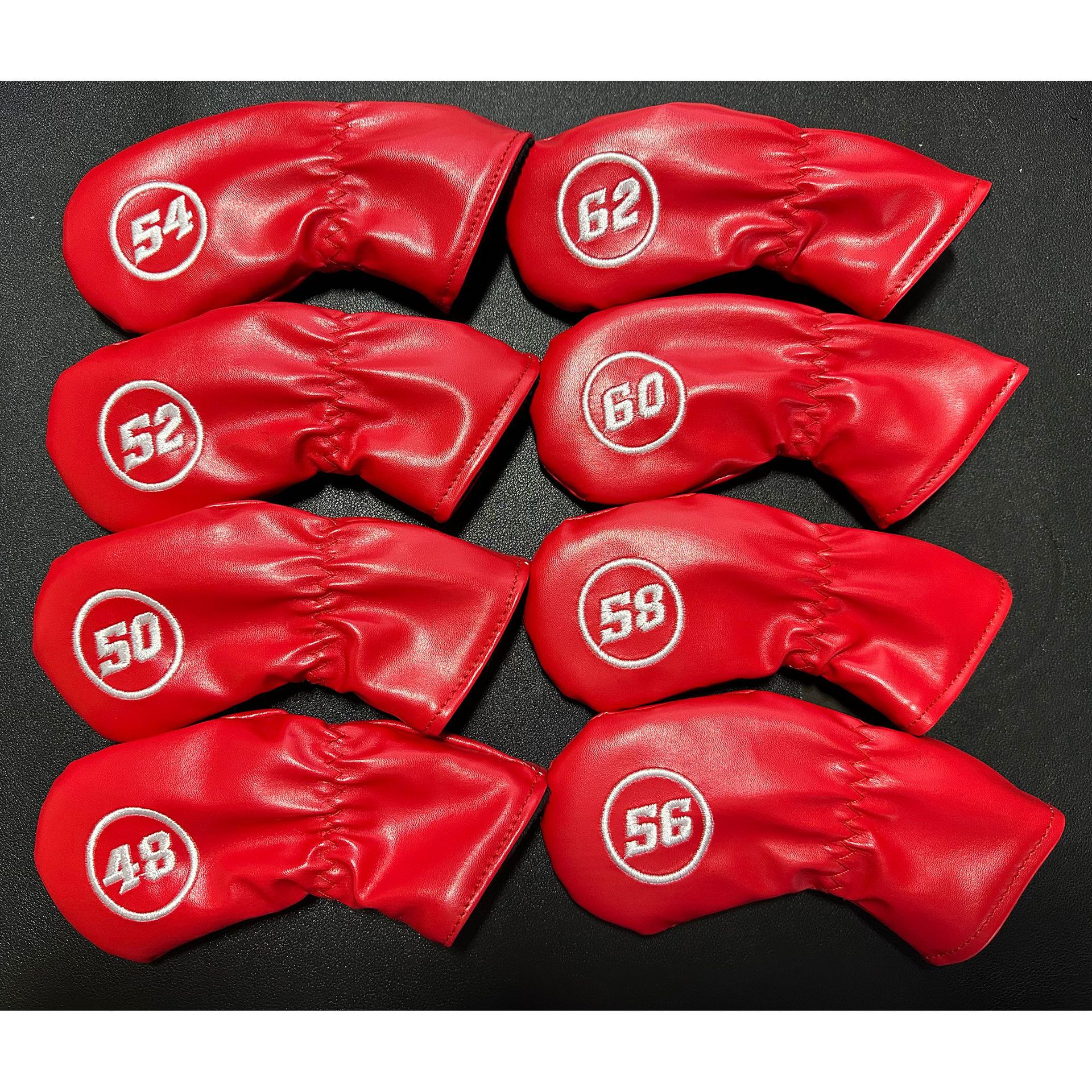 Golfironheadcover juego de hierros de golf juego de cabeza de polo de pu nuevo juego de gorras juego de gorra sombrero de cabeza de bola