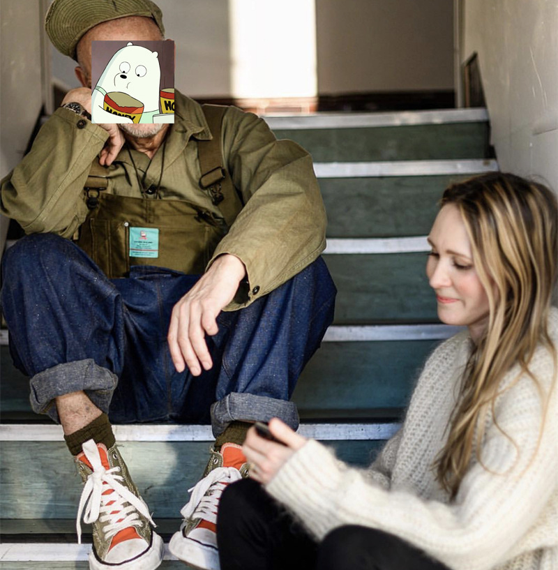 Tuta da lavoro a blocchi di colore, stile maschile, con bretelle, pantaloni da papà, pantaloni in denim, marchio europeo e americano alla moda_voghion.com