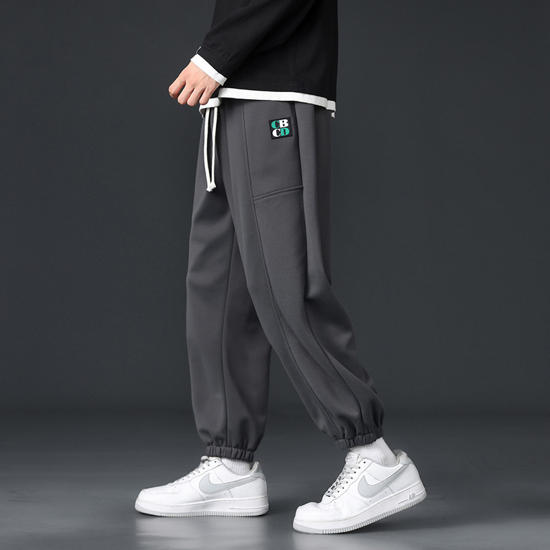 ZhuDi 2023 otoño nuevos pantalones casuales de hombre, pantalones de moda, pantalones deportivos sueltos para hombre