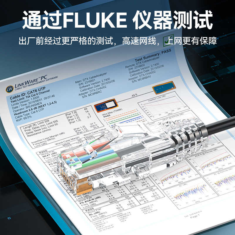 网络跳线 超细无氧铜千兆高速宽带电脑网线 超六类cat6成品网络线
