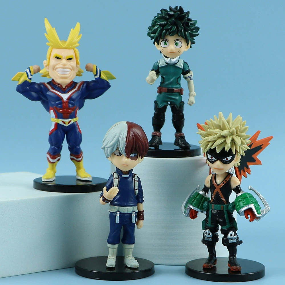 Коллекционные фигуры в blind box My Hero Academia — 9 моделей, мини-фигурки PVC/ABS, подставка для демонстрации