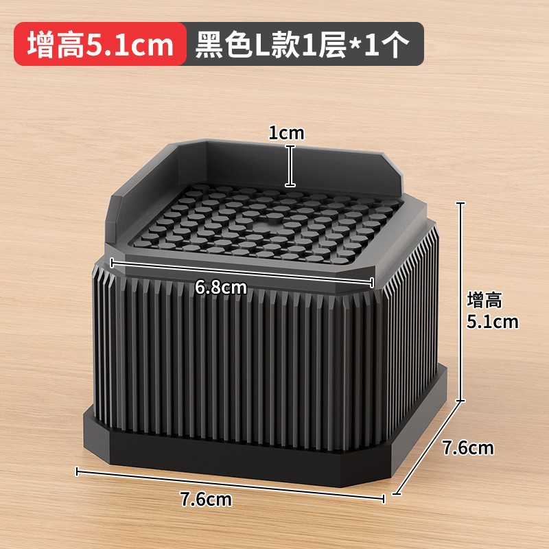 国境を越えたアマゾンの黒色家具ベッドが高くなった足マット2 358インチテーブルソファーキャビネットtpu滑り止めオーバーレイ