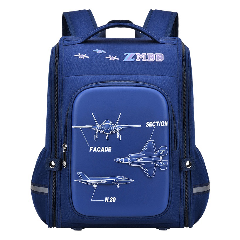 Sésamo bebé nuevo estudiante de la escuela primaria de dibujos animados mochila masculina 6-12 años ligero de una pieza abierta niños mochila