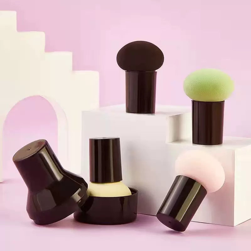 蘑菇头粉扑套装彩妆蛋BB霜不吃粉化妆工具干湿两用粉扑化妆球