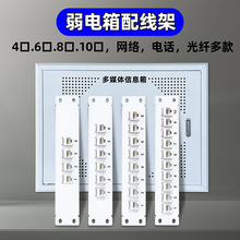 8口配线架4口6口网线架家用弱电箱10口网络电话光纤SC LC FC模块