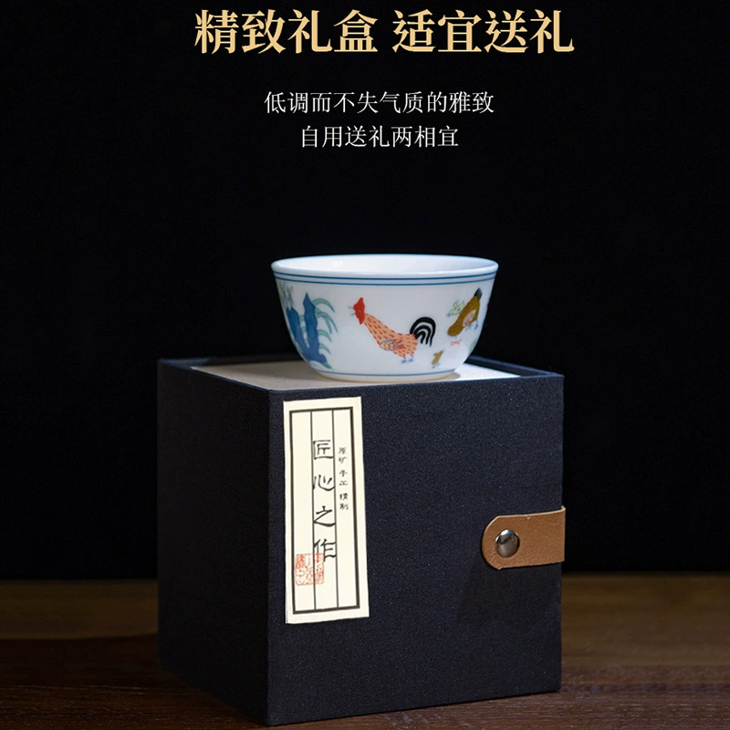 Дукай Ming Chenghua Гуся Чашка Jingdezhen набор чая кунг-фу чайник мастер чашка чайник единичная чашка