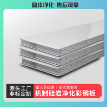 硅岩彩钢板外墙岩棉板复合夹芯净化防火隔热泡沫板保温板轻质隔墙