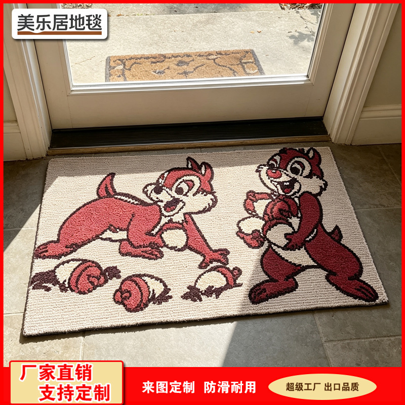 Cross-Border 3D Foyer Entrance Floor Mat, Non-Slip Dust-Removing Wear-Resistant Bathroom Kitchen Absorbent Door Mat