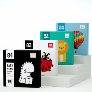 Black and White Card Baby Early Education Card Training Newborn Baby Visual Stimulus Card Black and White Follow-up Lara Color Card