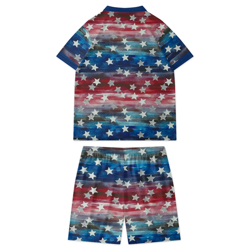 (Граница торговли), комплект, Европейский стиль, с коротким рукавом, 3D, плюс размер