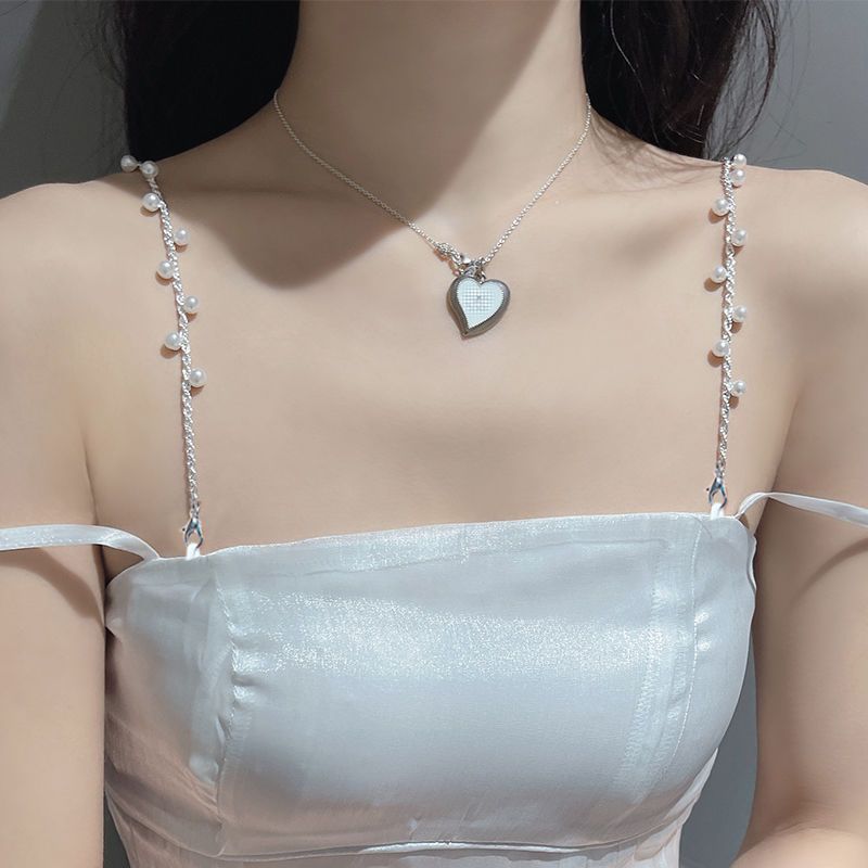 Cordillera de hombro cadena de ropa de abrigo ajustable reemplazable accesorios de diamante de pecho expuestos ropa de perlas