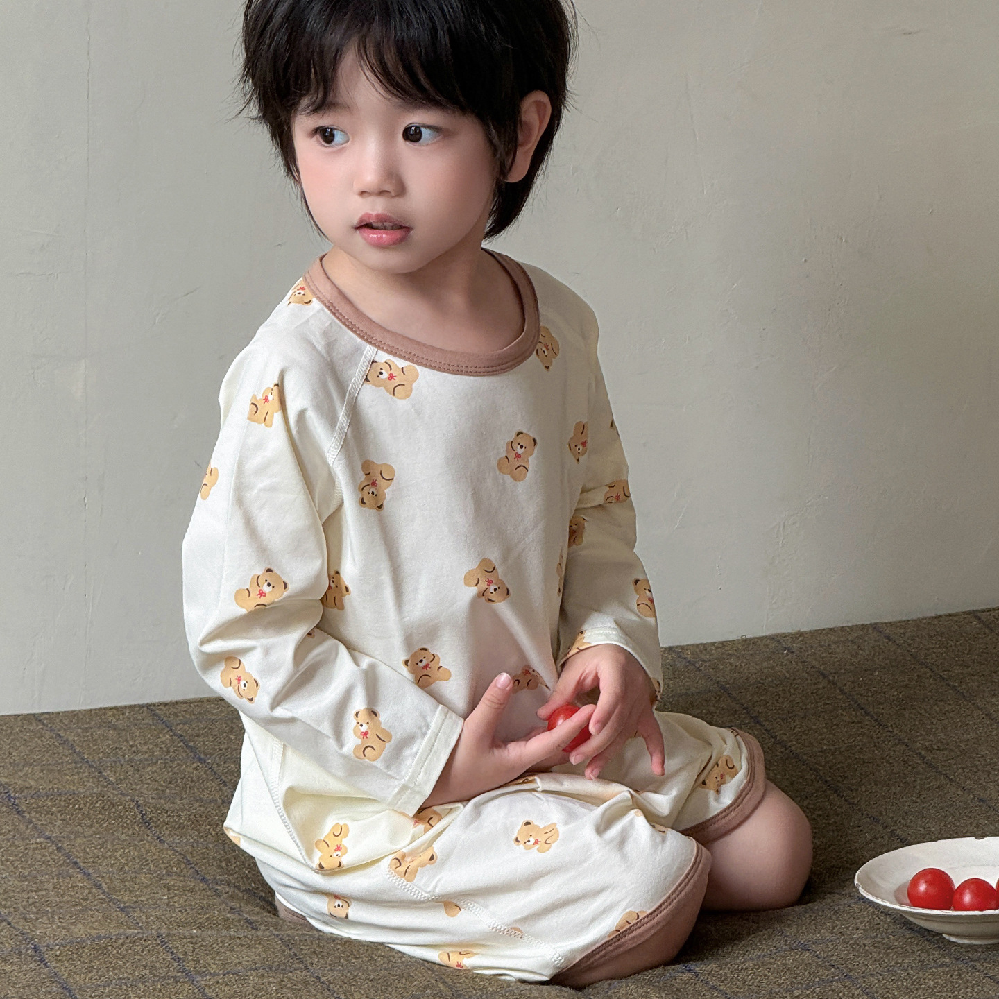 Printed bears all over [lycra cotton-boneless]