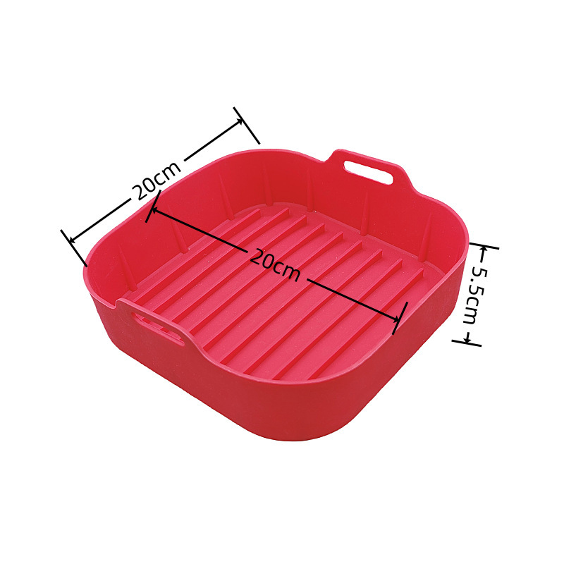 アマゾンシリカゲル空気フライヤー焼き皿折り畳み可能円形角型air fryer silicone pot|undefined
