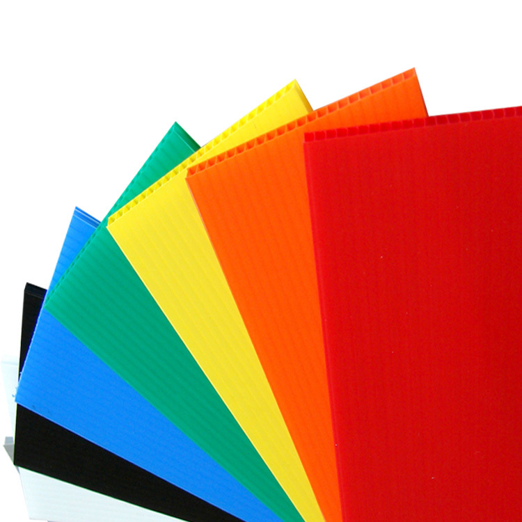 现货批发PP塑料中空板瓦楞板 2~12mm防潮防静电中空隔板万通板