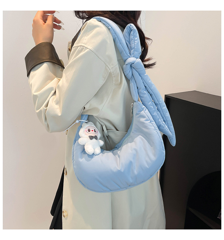 165g Weight Polyester Cotton Lining Material Sewing Thread Fashion Element Zipper Closure Type Single Shoulder Strap Strap Type Crossbody Bag Bags Type Daily, Street Occasion Nylon Material Solid Color Pattern All Seasons Season Women's Gender Basic, Classic Style Style Dumpling Shape Shape Medium Size Women's Medium Nylon Solid Color Basic Classic Style Sewing Thread Dumpling Shape Zipper Crossbody Bag 12