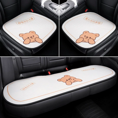 New Summer Car Cushion Seat cushion, seat cover - winnie-the-pooh-white-three-piece-set