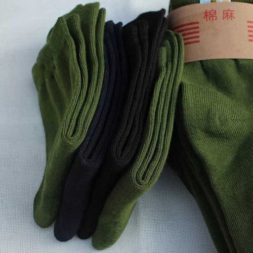 Men's Mid-Calf Summer Socks, Black and Blue Deodorant Absorbent Uniform Sports Socks for Business, Random