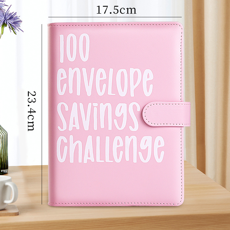 100 EnvelopeChallenge 100 días desafío de pareja para ahorrar dinero libro de ahorros
