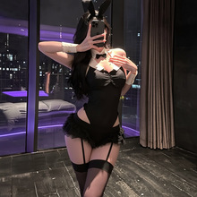 情趣内衣新款纯欲兔女郎制服性感秘书套装小胸诱惑睡衣qqny
