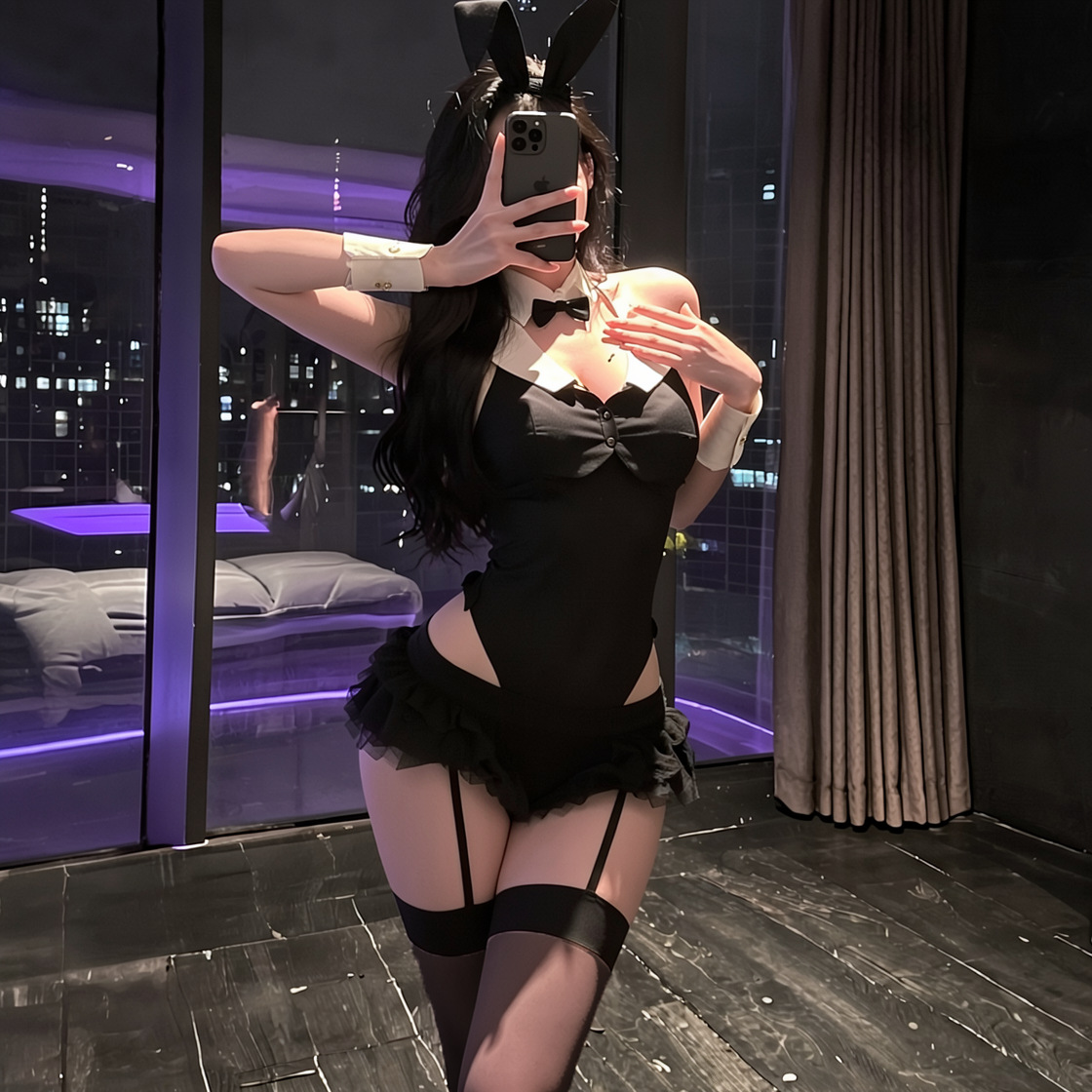 情趣内衣新款纯欲兔女郎制服性感秘书套装小胸诱惑睡衣qqny
