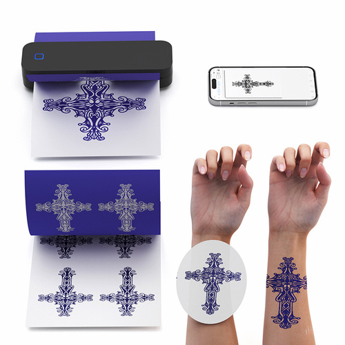 A4 Home Portable Mini Inkless Printer High-Definition Wireless Bluetooth Small Office Thermal Printer Cross-Border