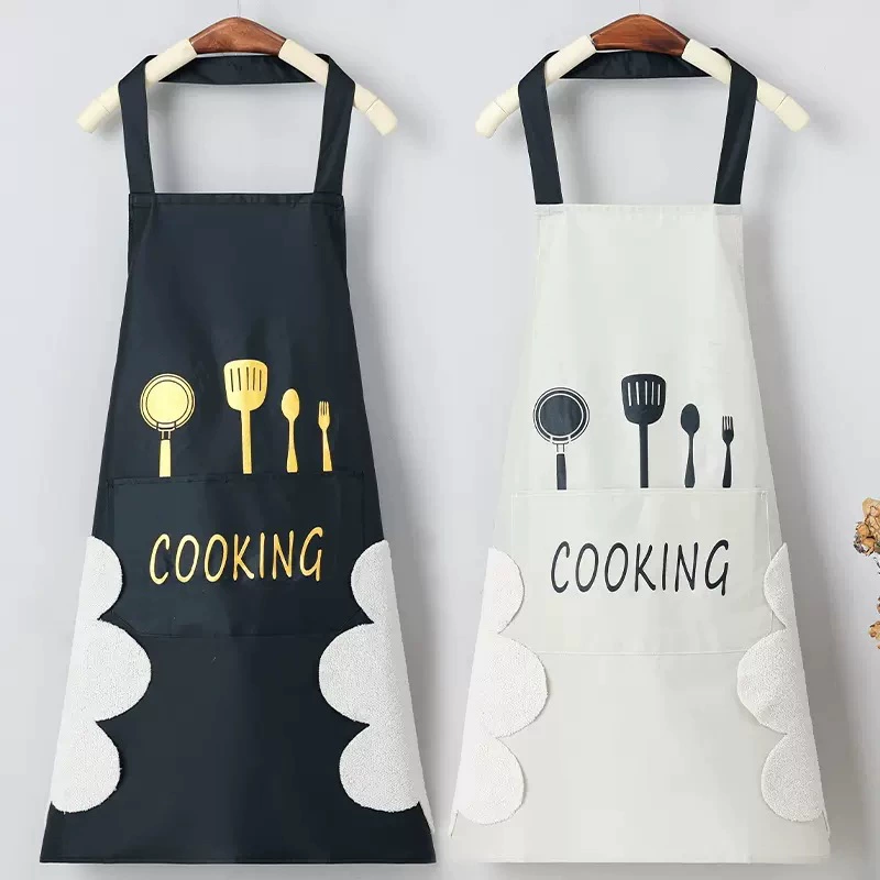 Нож и вилка фартук для ручной протирки водонепроницаемый маслостойкий утолщенный комбинезон без рукавов рекламная печать логотипа кухня из первых рук