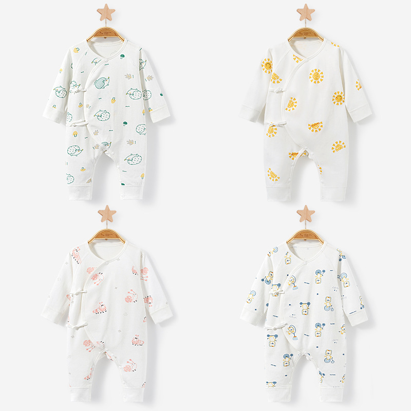 Bebé recién nacido Ropa Primavera, Otoño e Invierno masculino y femenino recién nacido base 0 caliente 3 meses puro algodón monje traje bebé mono