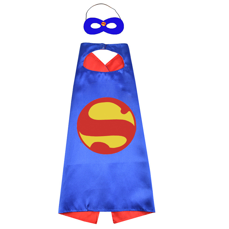 En stock al por mayor de Halloween Capitán América traje Spiderman Iron Man Hulk superhéroe capa niños