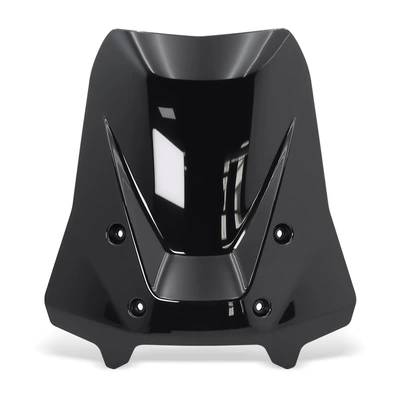 Suitable for Bmw R1300Gs Adv Modified Height-Increasing Windscreen, Enlarged and Widened Wind Deflector, Windshield (Motorcycle front windshield) - black