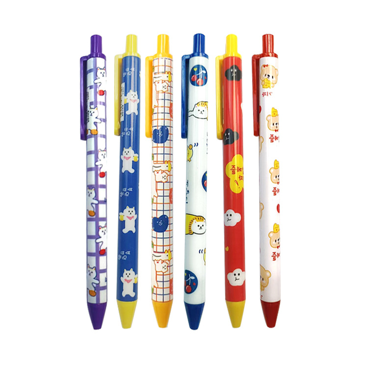 Mercado de animales Prensa pluma de gel ins pluma de agua de prensa de alta apariencia Linda pluma de estudiante pluma de firma de papelería de oficina