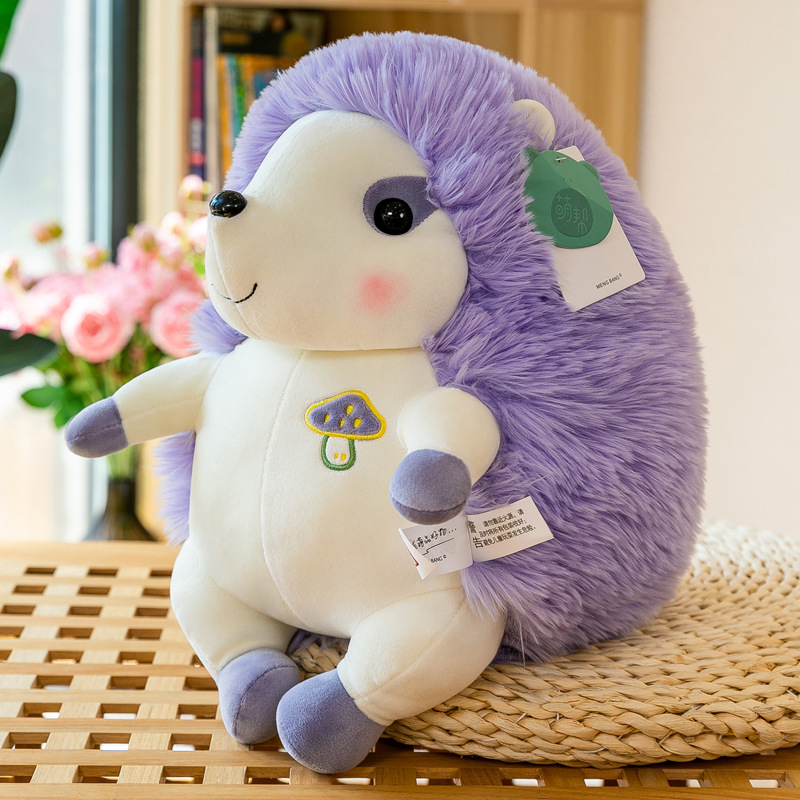 Adorable Peluche de Erizo Realista, Muñeco de Peluche, Almohada de Compañía para Dormir para Niños, Animal de Peluche, Regalo de Cumpleaños