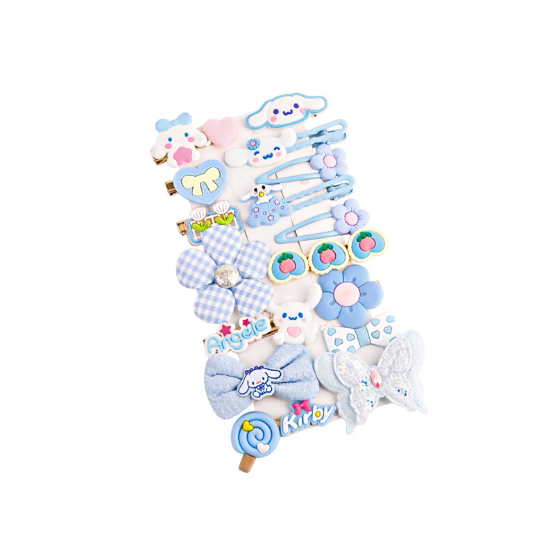 Círculos animados Velcro para niños acabado de cabello roto artefacto femenino lateral cabello roto fruzado clip de cabello no daña cabeza de cabello