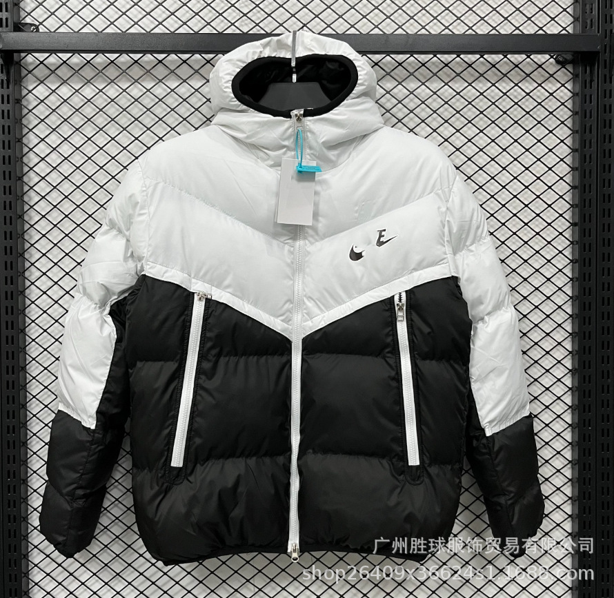 Invierno NK bordado chaqueta fluorescente de béisbol de algodón París grueso chaqueta de algodón con capuchón de fútbol abrigo cálido image 50