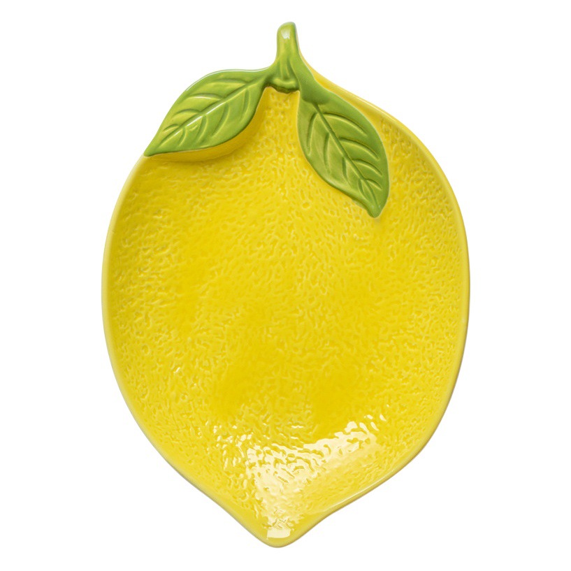 Limón lindo creativo chica niños estudiante hogar postre ensalada tazón de arroz plato vajilla