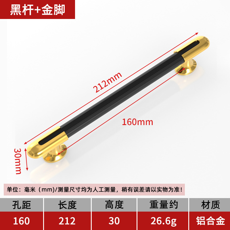 160홀 피치 블랙 폴 + 골드 피트