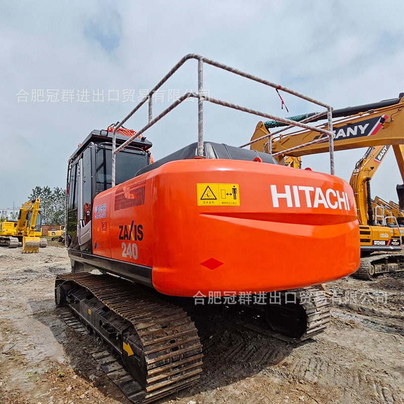 Excavadora de segunda mano Excavadora grande y mediana para la venta 90% nueva Hitachi ZAXIS240 Excavadora usada image 5