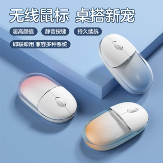 新款无线蓝牙鼠标透明办公鼠标迷你适合平板笔记本电脑高颜值滑鼠