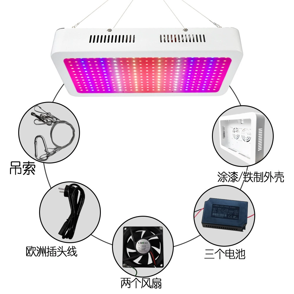 LED fruit light panel, comfortable light spectrum, high power, 1500W