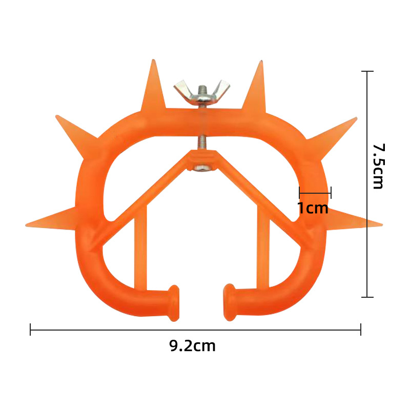 Nariz de ternera transfronteriza Dispositivo de destete de ternera espina Anillo de leche Anillo de Nariz de ternera de plástico engrosado Anillo de Nariz de vaca sin punzón Dispositivo para evitar la leche de ternero