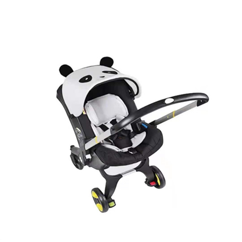 Cochecito de bebé multifuncional de alto paisaje cuatro en una cesta cochecito de dos vías ligero plegable asiento de seguridad para automóvil