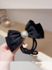 Hair rope with bow, ponytail, Korean style, 2021 years, simple and elegant design