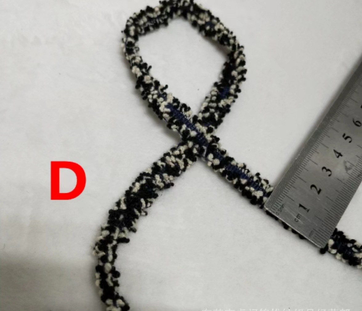 Fabricante en stock estilo coreano Chanel estilo cinta estilo étnico hecho a mano con cuentas encaje ropa DIY accesorios perla encaje